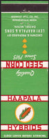 Vintage matchbook cover HAAPALA HYBRIDS Seed corn pictured Dassel Minnesota