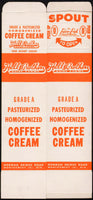 Vintage box HALL BROTHERS DAIRY FARMS Coffee Cream One Quart Montgomery Alabama