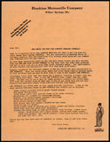 Vintage flyer HANKINS MERCANTILE Willow Springs Missouri Lee Overalls logo n-mint