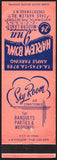 Vintage matchbook cover HARLEM BOWL INN Modern Lanes Sky Room Cheektowaga NY