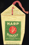 Vintage bag HARP PLUG CUT John Weisert Tobacco St Louis cloth unused n-mint