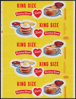Vintage bread wrapper HARTS KING SIZE dated 1957 toast pictured Memphis Tenn