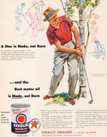 Vintage magazine ad HAVOLINE MOTOR OIL 1954 Texaco Dealers Sam Snead pictured