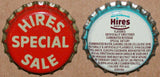Vintage soda pop bottle caps HIRES ROOT BEER Collection of 3 different unused
