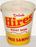 Vintage paper cup HIRES ROOT BEER Free Sample 4oz size new old stock n-mint+