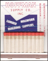Vintage full matchbook HOFFMAN SUPPLY COMPANY cement mixer pictured Lewistown PA