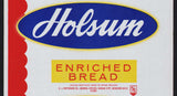 Vintage bread wrapper HOLSUM ENRICHED Kansas City Missouri C J Patterson n-mint