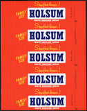 Vintage bread wrapper HOLSUM FAMILY SIZE Stays Fresh Longer Chicago ILL unused