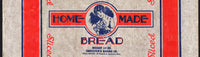 Vintage bread wrapper HOME MADE woman pictured Smeesters Lawrence Massachusetts