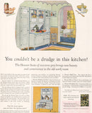 Vintage magazine ad HOOSIER MANUFACTURING 1926 Hoosier Suite kitchen cabinet pictured