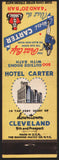 Vintage matchbook cover HOTEL CARTER The Petit Cafe 4 and 20 Bar Cleveland Ohio