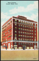 Vintage postcard HOTEL CHIEFTAIN Council Bluffs Iowa picturing the old hotel