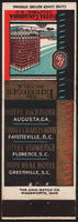 Vintage matchbook cover HOTEL COLUMBIA Barringer Hotels Columbia South Carolina