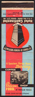 Vintage matchbook cover STERLING COFFEE SHOP Hotel Continental Kansas City MO