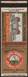 Vintage matchbook cover HOTEL DENNIS early beach scene Atlantic City New Jersey