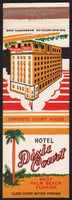 Vintage matchbook cover HOTEL DIXIE COURT old hotel pictured West Palm Beach FL