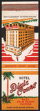 Vintage matchbook cover HOTEL DIXIE COURT old hotel pictured West Palm Beach FL