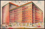 Vintage postcard HOTEL FORT PITT picturing the old hotel Pittsburgh Pennsylvania