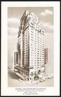 Vintage postcard HOTEL GOVERNOR CLINTON New York City old hotel pictured unused