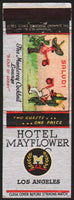 Vintage matchbook cover HOTEL MAYFLOWER The Monterey Cocktail Lounge Los Angeles