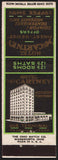 Vintage matchbook cover HOTEL McCARTNEY old hotel pictured Texarkana Texas