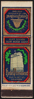 Vintage matchbook cover HOTEL PRESIDENT old hotel and dome pictured New York