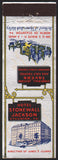 Vintage matchbook cover HOTEL STONEWALL JACKSON old hotel pictured Staunton Virginia