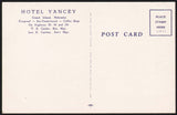 Vintage postcard HOTEL YANCY picturing the old hotel Grand Island Nebraska linen
