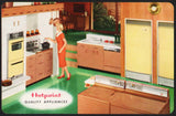 Vintage playing card HOTPOINT QUALITY APPLIANCES woman in her new kitchen pictured