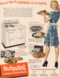 Vintage magazine ad HOTPOINT AUTOMATIC ELECTRIC RANGES 1946 Edison General Electric