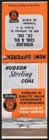 Vintage matchbook cover HUDSON STERLING COAL Highland Coal Oil Orange New Jersey