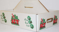 Vintage soda pop bottle carton ICY heavy cardboard 24 bottle case new old stock