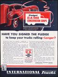 Vintage magazine ad IH INTERNATIONAL HARVESTER 1942 US Truck Conservation Corps