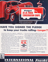 Vintage magazine ad IH INTERNATIONAL HARVESTER 1942 US Truck Conservation Corps