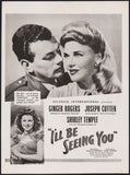 Vintage magazine ad I'LL BE SEEING YOU movie 1944 Ginger Rogers Shirley Temple