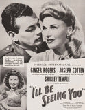 Vintage magazine ad I'LL BE SEEING YOU movie 1944 Ginger Rogers Shirley Temple