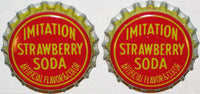 Soda pop bottle caps Lot of 25 STRAWBERRY SODA #1 cork lined new old stock