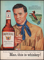Vintage magazine ad IMPERIAL Whiskey 1956 Louis L'Amour Richard Deane Taylor art