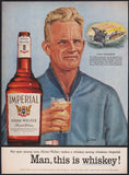 Vintage magazine ad IMPERIAL HIRAM WALKER WHISKEY 1956 Tony Thompson Giro art