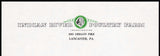 Vintage letterhead INDIAN RIVER POULTRY FARM indian pictured Lancaster PA n-mint+