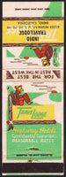 Vintage matchbook cover INDIO TRAVELODGE man taking siesta US 60 99 California