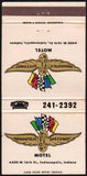 Vintage matchbook cover INDIANAPOLIS MOTOR SPEEDWAY MOTEL logo pictured Indiana