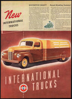 Vintage magazine ad IH INTERNATIONAL HARVESTER TRUCKS 1941 two tone brown truck