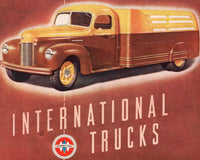 Vintage magazine ad IH INTERNATIONAL HARVESTER TRUCKS 1941 two tone brown truck