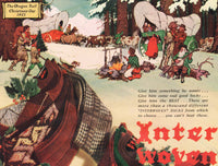 Vintage magazine ad INTER WOVEN SOCKS 1941 Conrad Dickel Oregon Trail Christmas