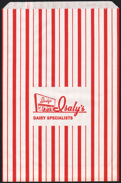 Vintage bag ISALYS DAIRY SPECIALISTS entrance pictured Ohio Pennsylvania n-mint