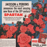Vintage magazine ad JACKSON and PERKINS Catalog from 1956 Spartan roses pictured