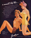 Vintage magazine ad JANTZEN Americas Swim Suit from 1943 pin up girl Pete Hawley