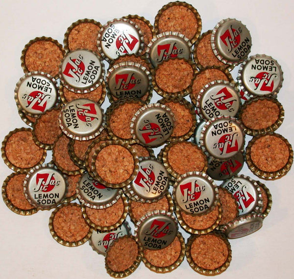 Soda pop bottle caps Lot of 100 JIC JAC LEMON cork lined unused new old stock