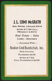 Vintage playing card J L JIM McGRATH Real Estate Booker Lind Bundschuh St Louis